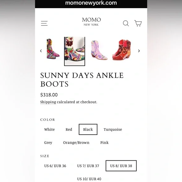 MomoDesign Multicolor Embroidered Ankle Boots - Picture 7 of 7